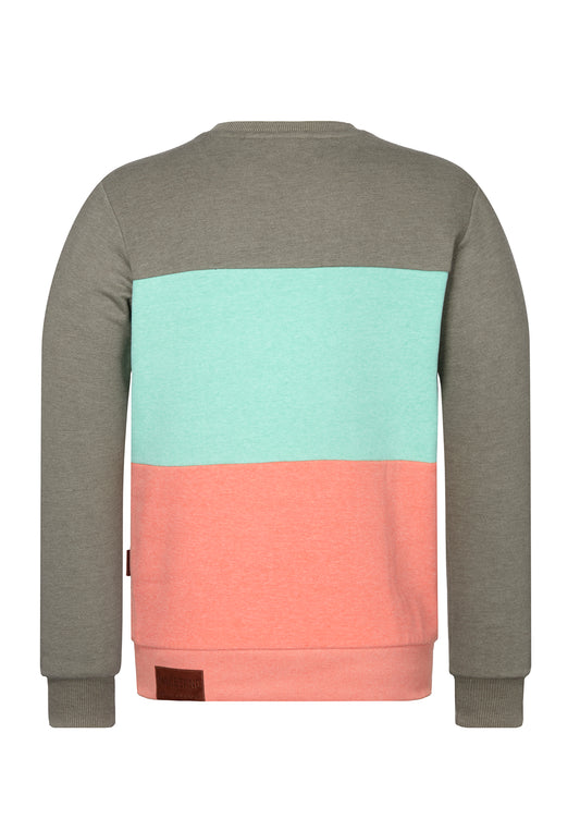 Ich trage Mantel - Olive Melange/Pepermint Melange/Coral Red Melange