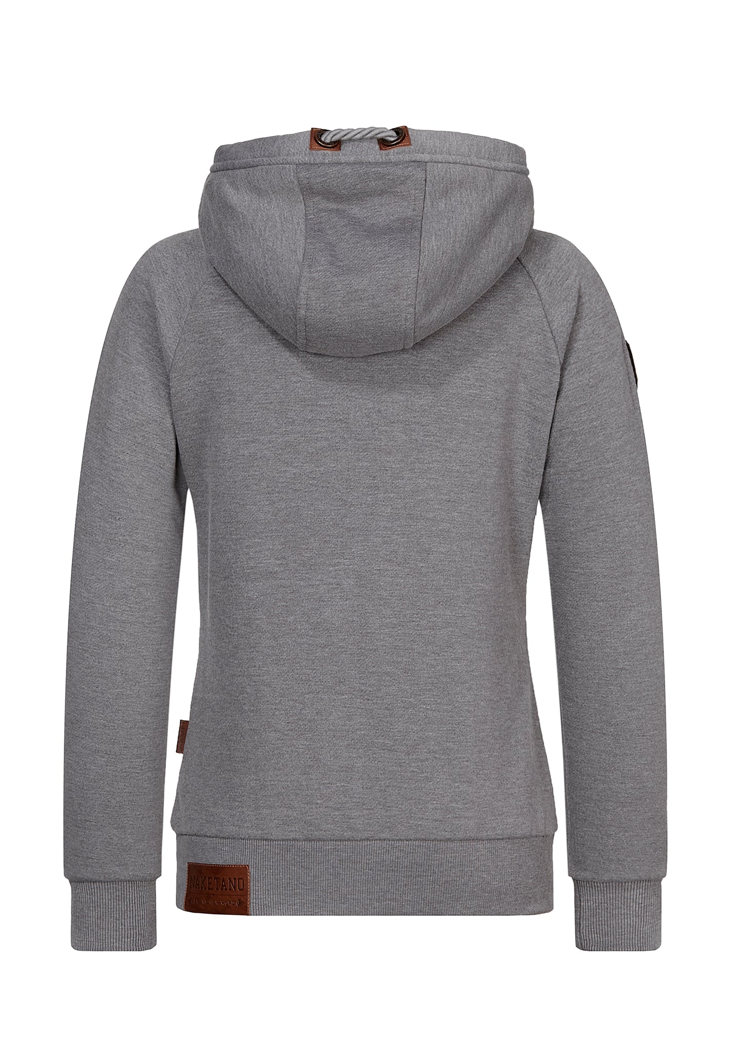 Naketano Femmes XL Sweat Gris Coton À Capuche Détail Zippé Haut De Spo Naketano Femmes XL Sweat Gris Coton À Capuche Détail Zippé Haut De Spo
