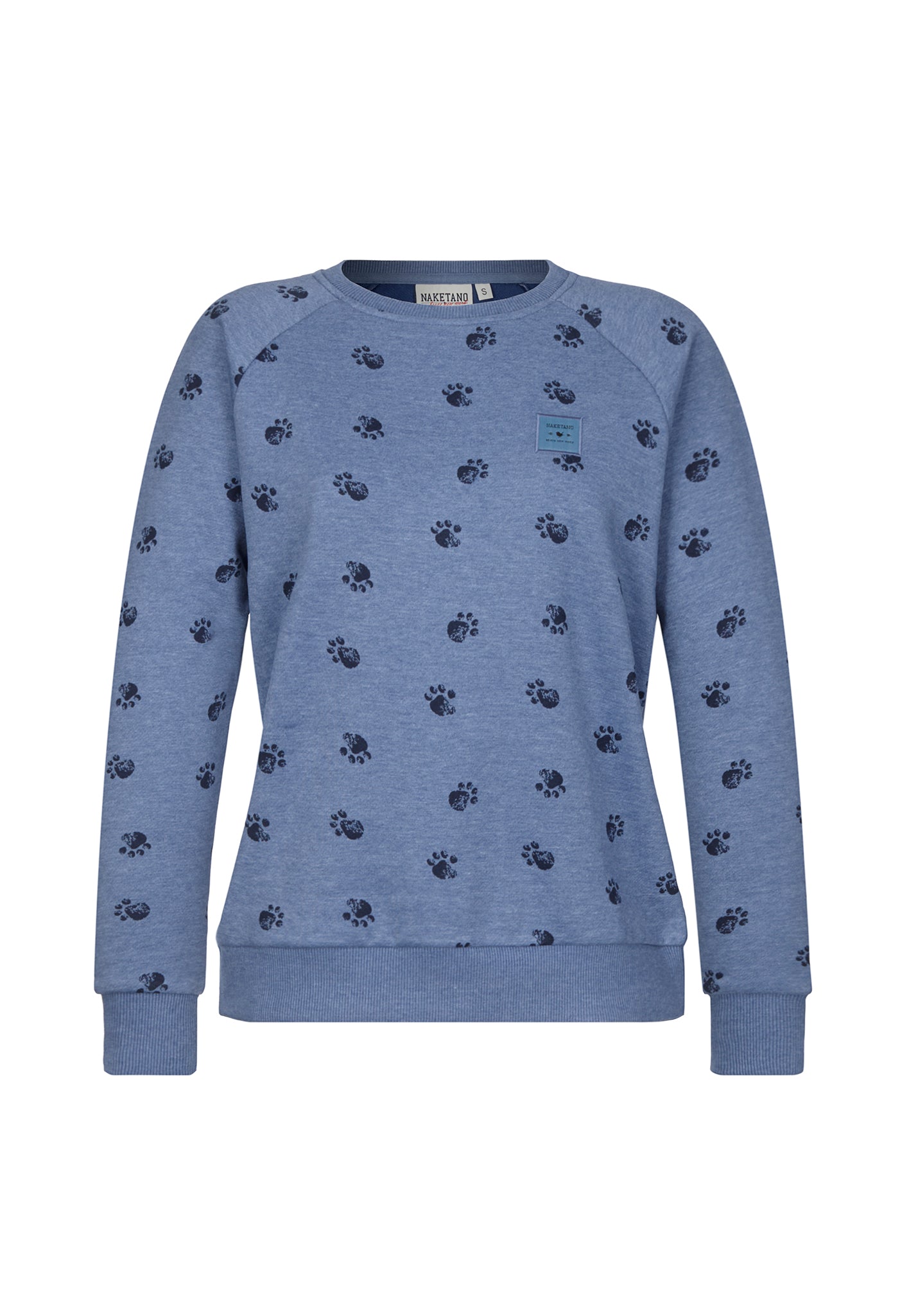 Sweatshirt NAKETANO Femme - Taille XS - Bleu Mélangé - Col Bateau - Occasion Très Bon état